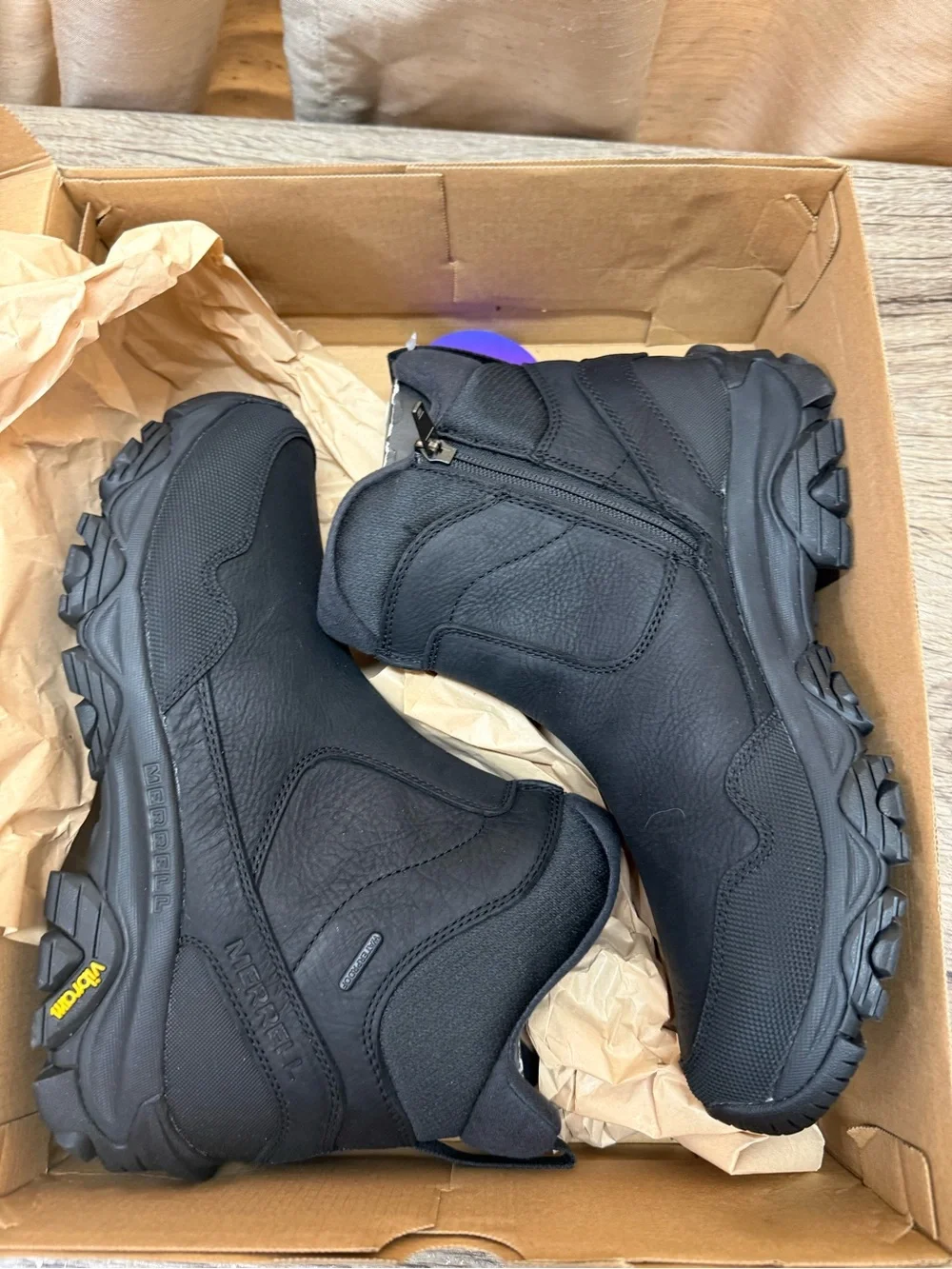Merrell Coldpack 3 Thermo Tall Zip Waterproof, Black size 10.5